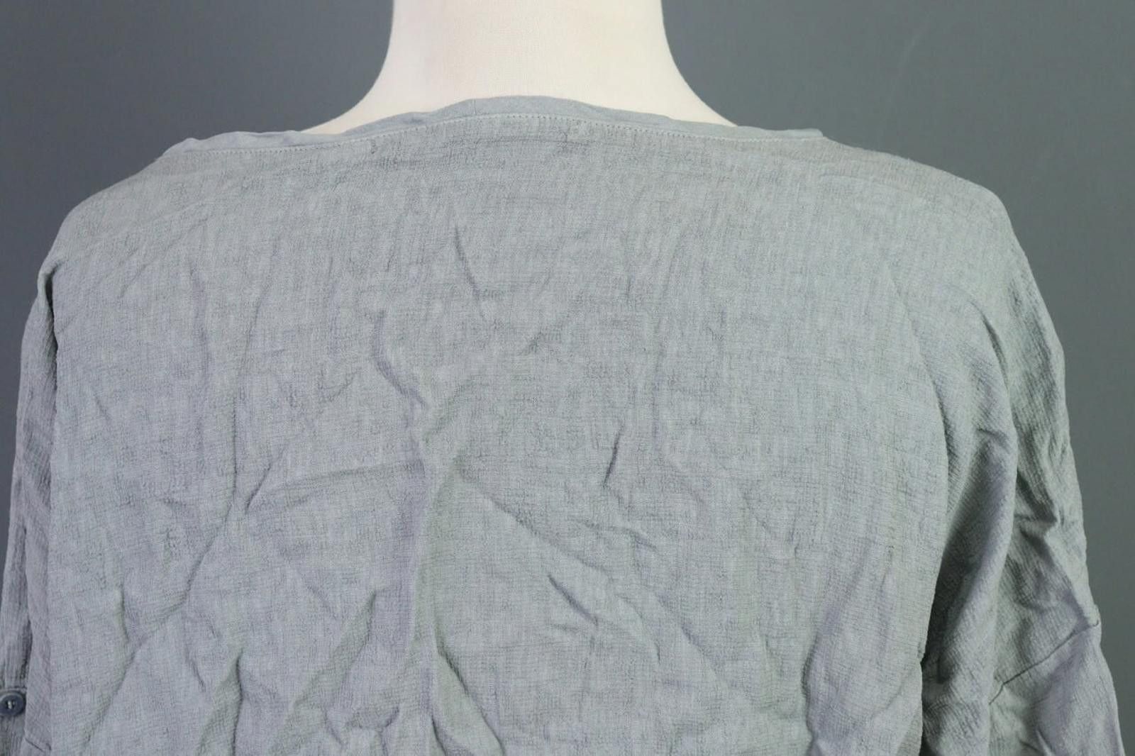 Designer Transit Par Such Gray 3/4 Sleeve Relaxed Top Blouse Size 5 Size M / US 6-8 / IT 42-44 - 8 Thumbnail