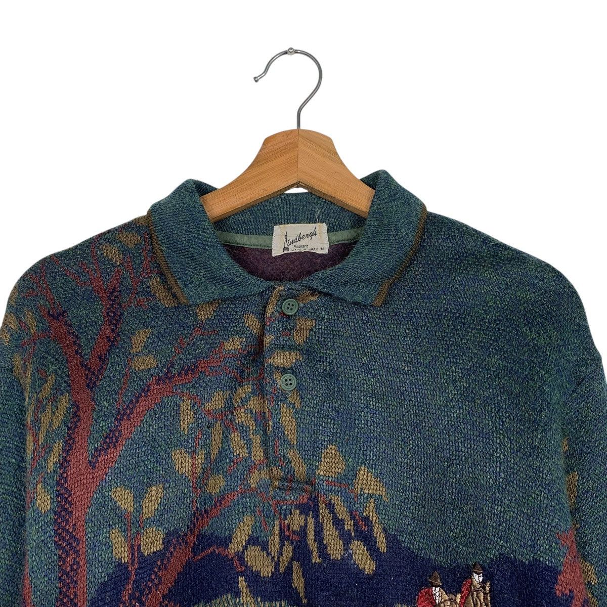 Japanese Brand Vintage Japanese Brand Lindbergh Full Print Sweater Size US M / EU 48-50 / 2 - 7 Thumbnail