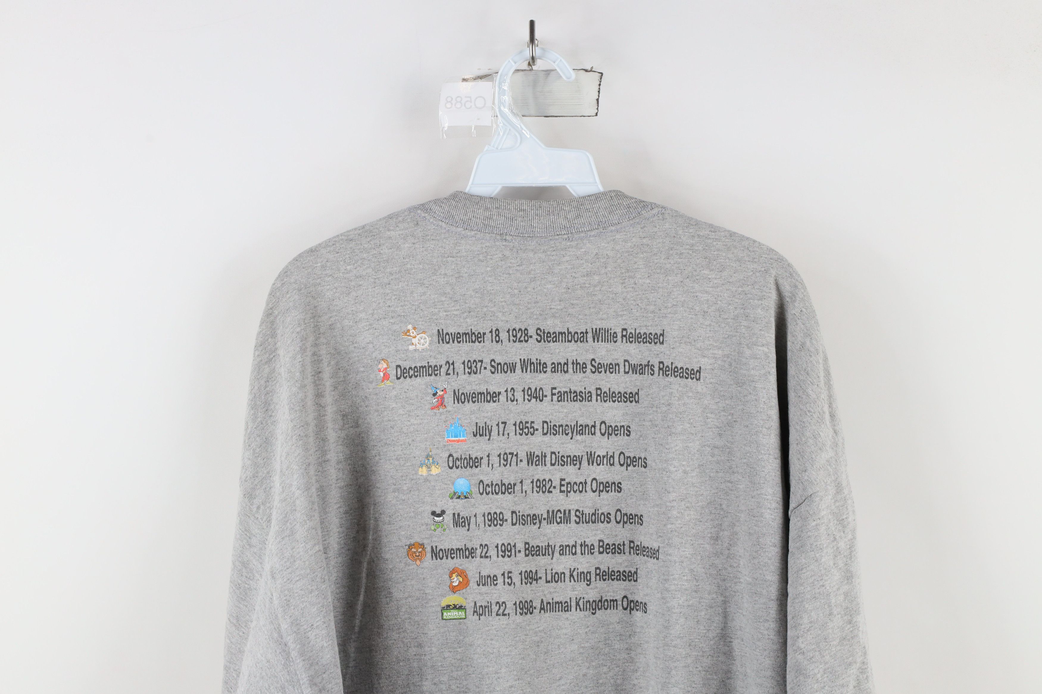 Disney × Vintage Vintage Y2K Disney Magic Walt Disney World T-Shirt Gray Size US XL / EU 56 / 4 - 11 Thumbnail
