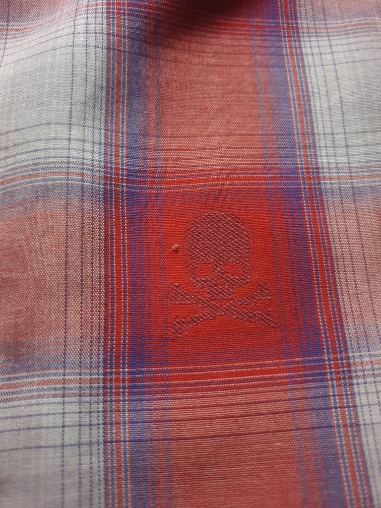 Japanese Brand 💥Custom Culture Skull Checkered Shirt Size US M / EU 48-50 / 2 - 9 Thumbnail