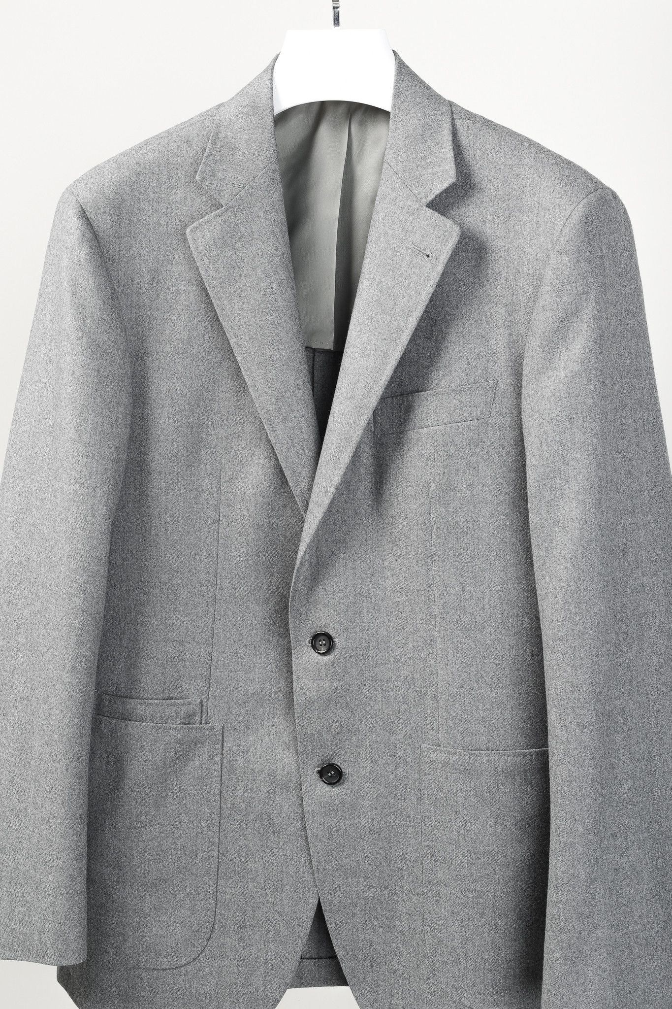 Canali Canali Light Grey Wool Lightweight Classic Blazer Size 40R - 3 Thumbnail