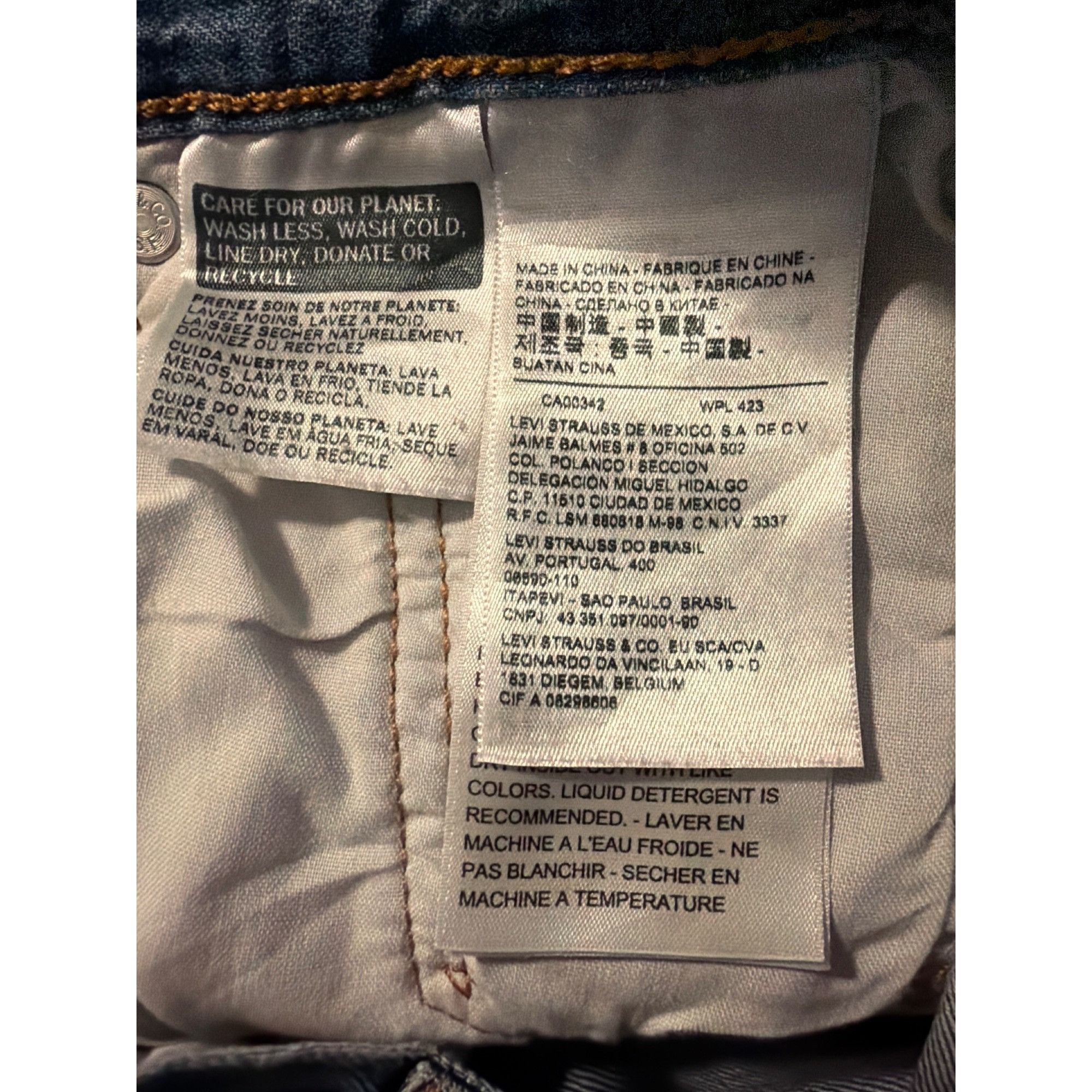 Levi's Levis 501 Button Fly Distressed Blue Denim Jeans Holes Cotto Size US 28 / EU 44 - 7 Thumbnail
