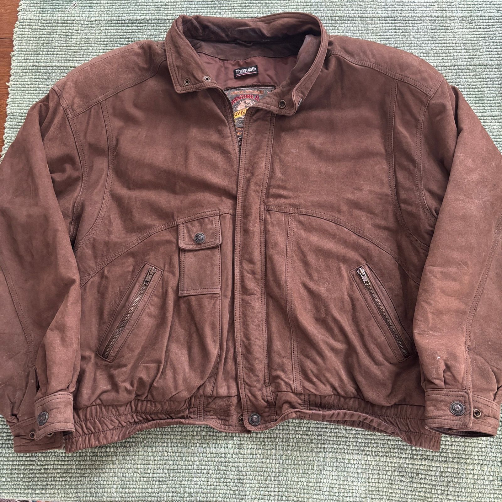 Vintage × Wilsons Leather Vintage Brown Leather Adventure Bound Wilson's Leather Size US XXL / EU 58 / 5 - 1 Thumbnail