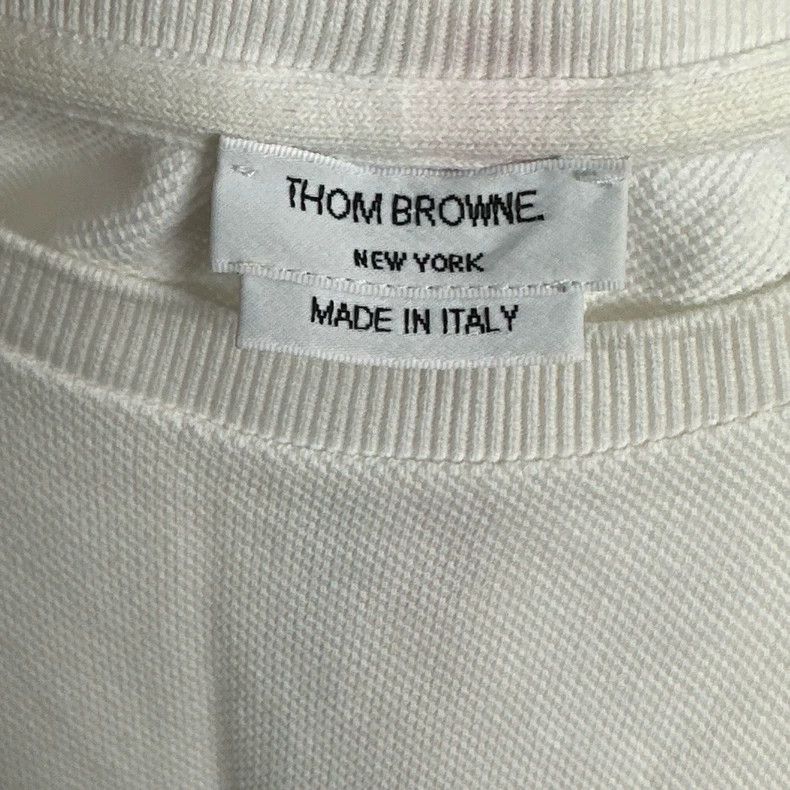 Thom Browne Thom Browne White campus series short sleeves Size US M / EU 48-50 / 2 - 3 Thumbnail