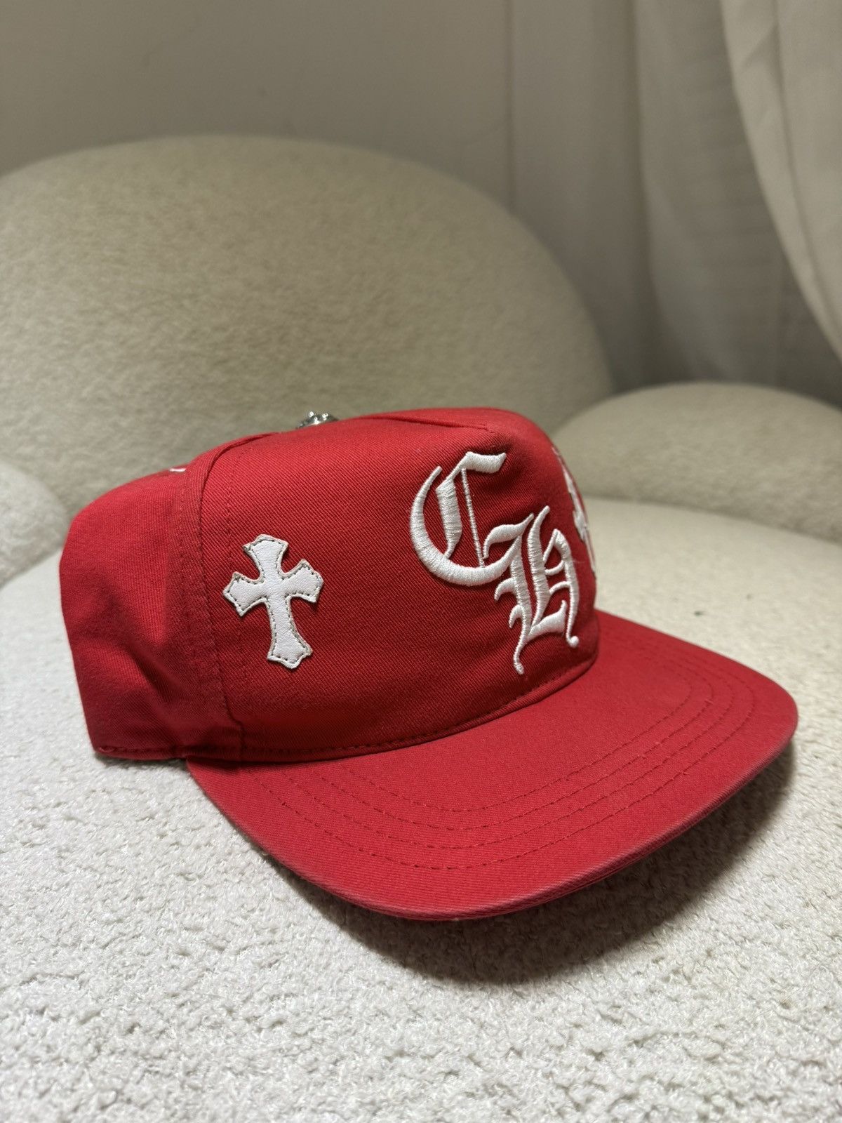 Chrome Hearts Chrome hearts patch cross red cap Size ONE SIZE - 2 Thumbnail