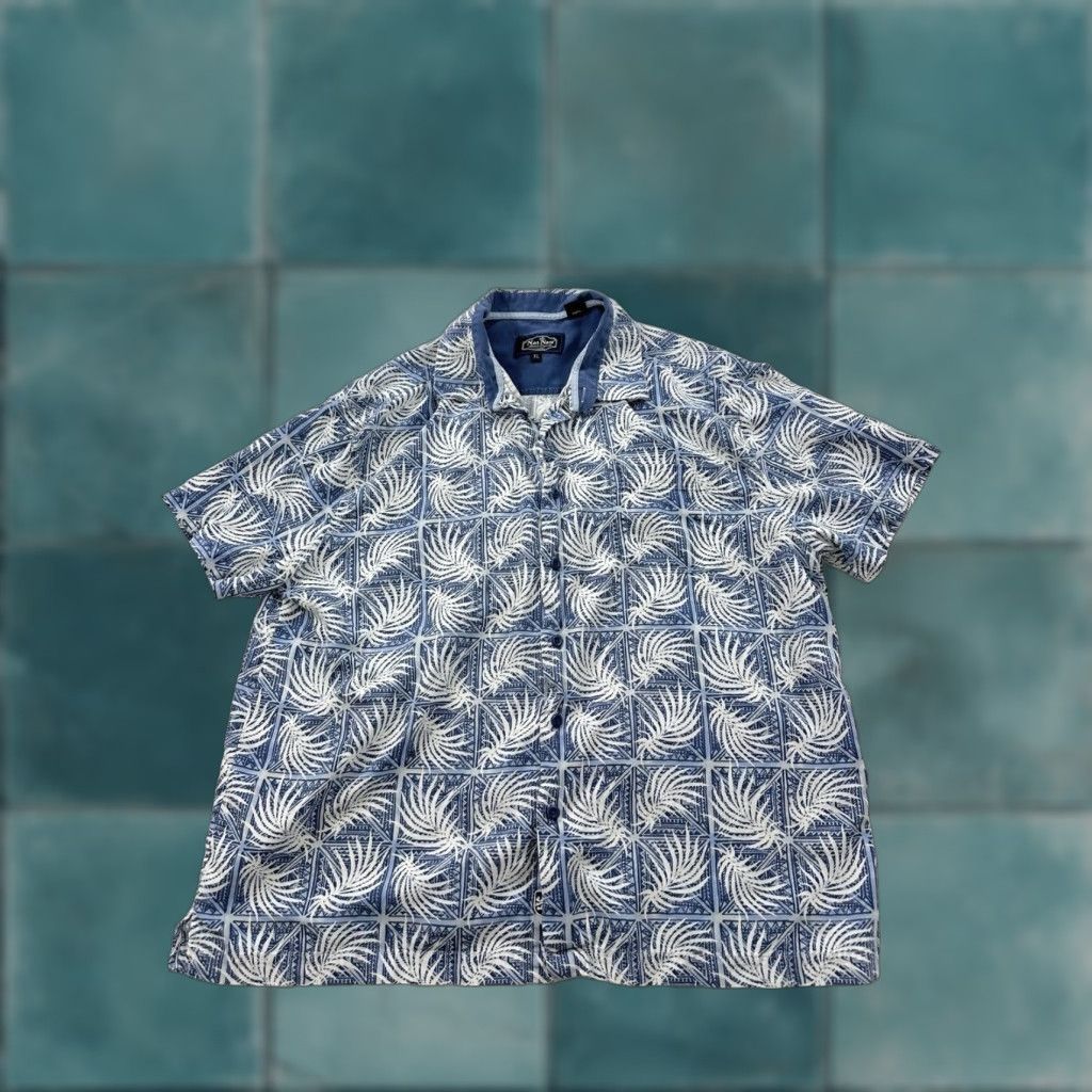 Nat Nast Nat Nast shirt Mens Extra Large XL Silk Blend Geometric Luxury Originals Bowling Size US XL / EU 56 / 4 - 1 Thumbnail