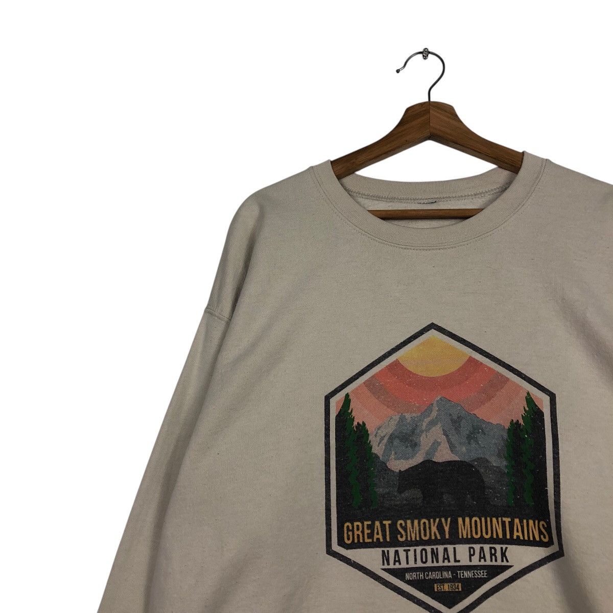 Japanese Brand 📌Vintage Sweatshirt National Park Big Logo Size US M / EU 48-50 / 2 - 8 Thumbnail