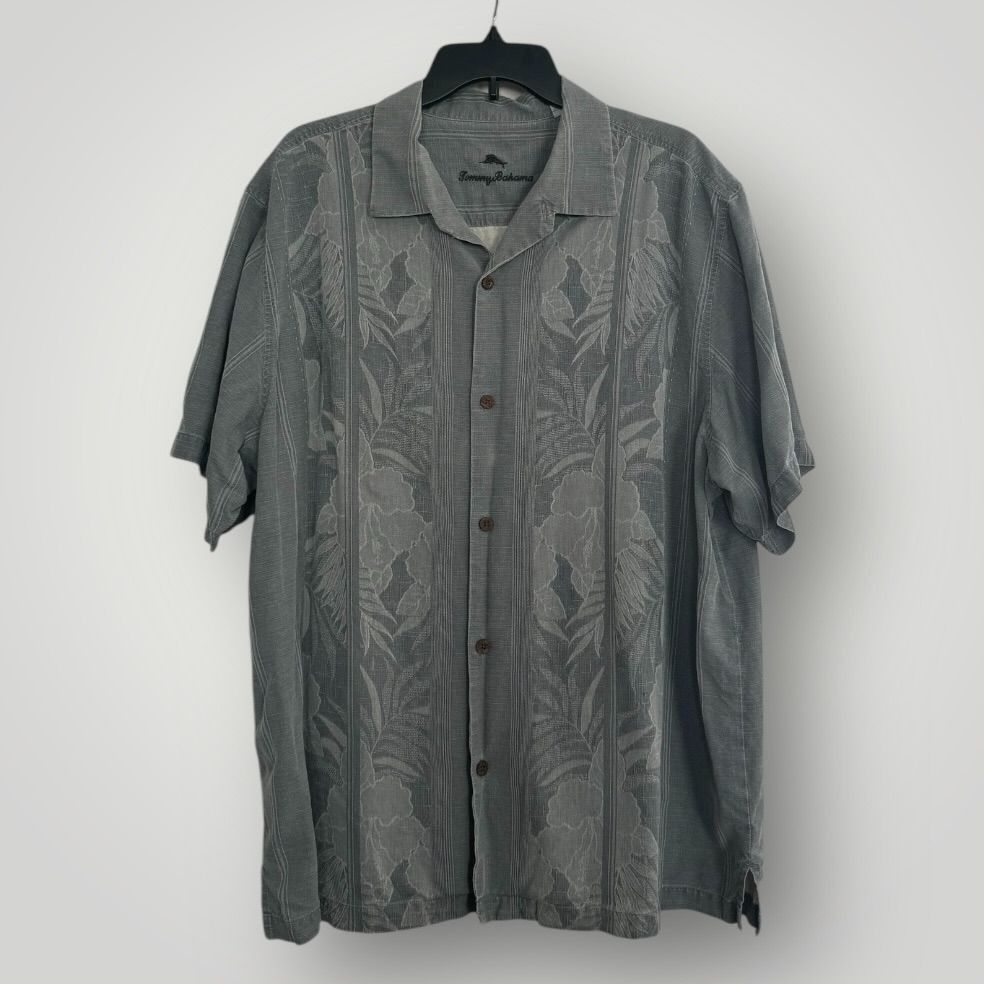 Tommy Bahama Tommy Bahama Shirt Mens Tahitian Border Silk Button Down Shi Size US XXL / EU 58 / 5 - 1 Thumbnail