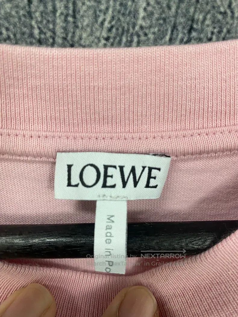 Loewe LOEWE Pink embroidered logo short-length short-sleeve T-sh Size XS / US 0-2 / IT 36-38 - 4 Thumbnail