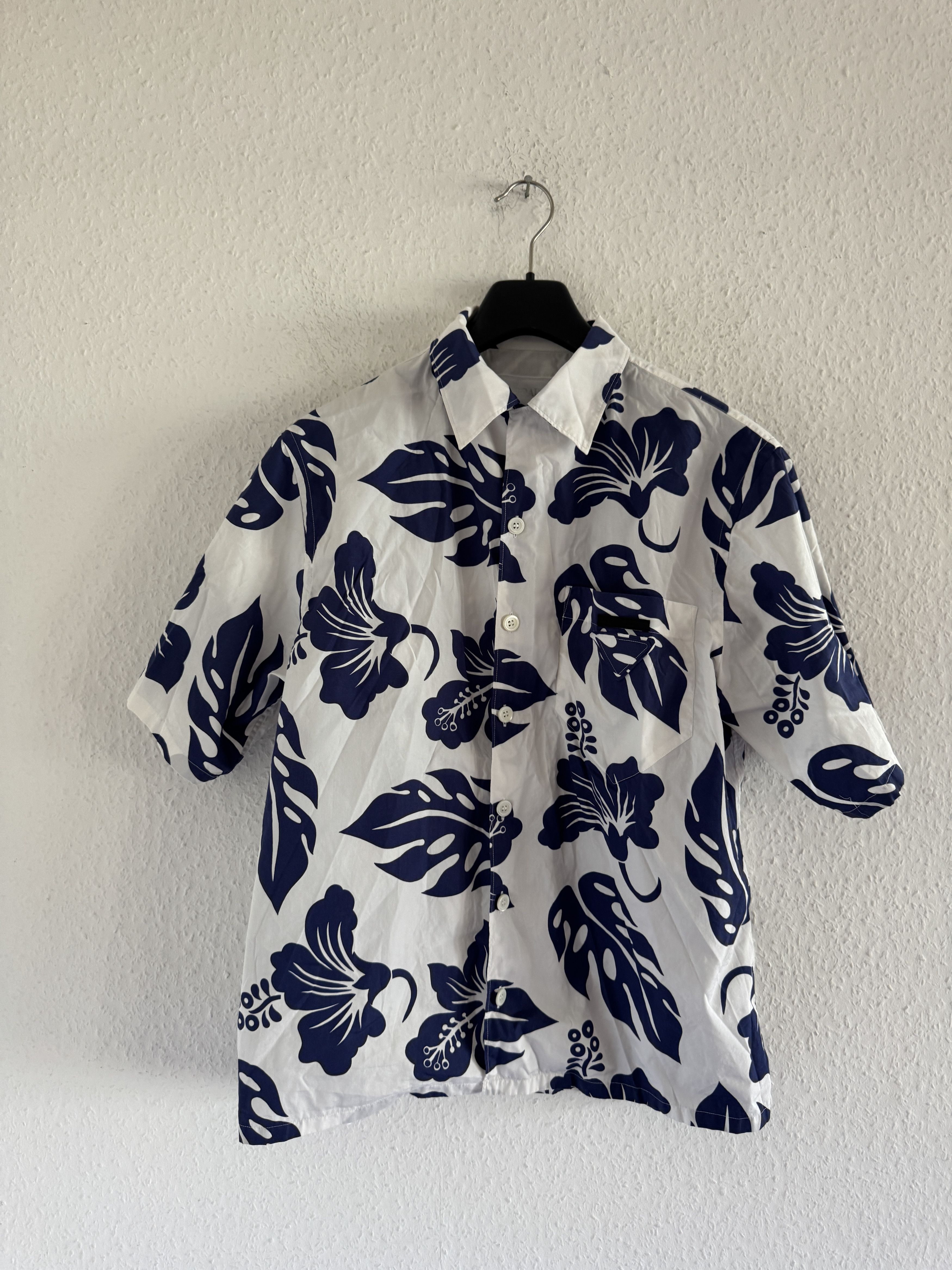 Prada Hibiscus Print Bowling Shirt Size US S / EU 44-46 / 1 - 3 Thumbnail