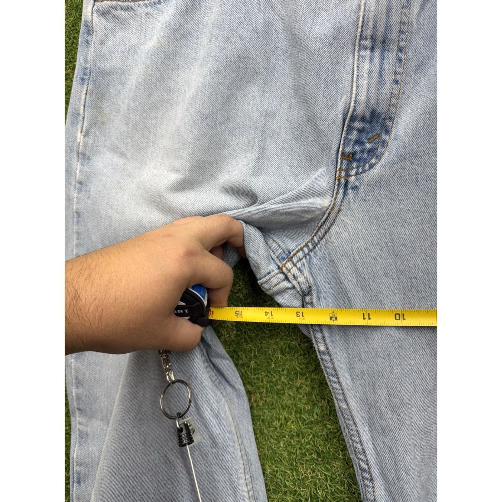 Levi's VINTAGE Levi's 550 Jeans Men Jean Tapered 40 Adult Medium (36x30) Blue USA Made 90s Orange Tab Mens Size US 40 / EU 56 - 3 Thumbnail