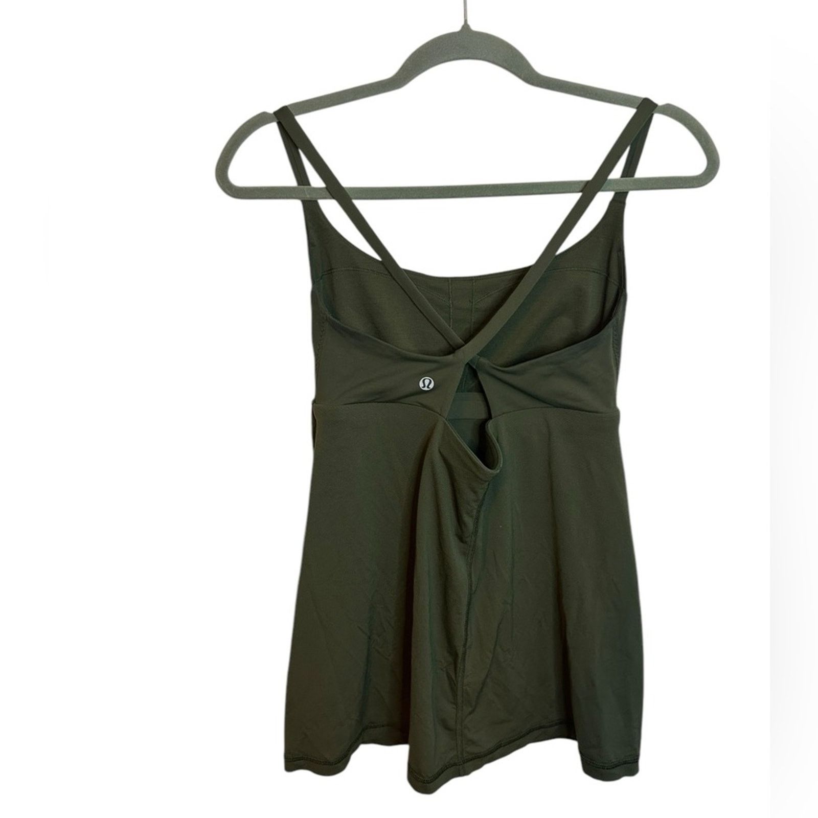 Lululemon Lululemon Olive Green Strappy Active Tank Size M / US 6-8 / IT 42-44 - 2 Thumbnail