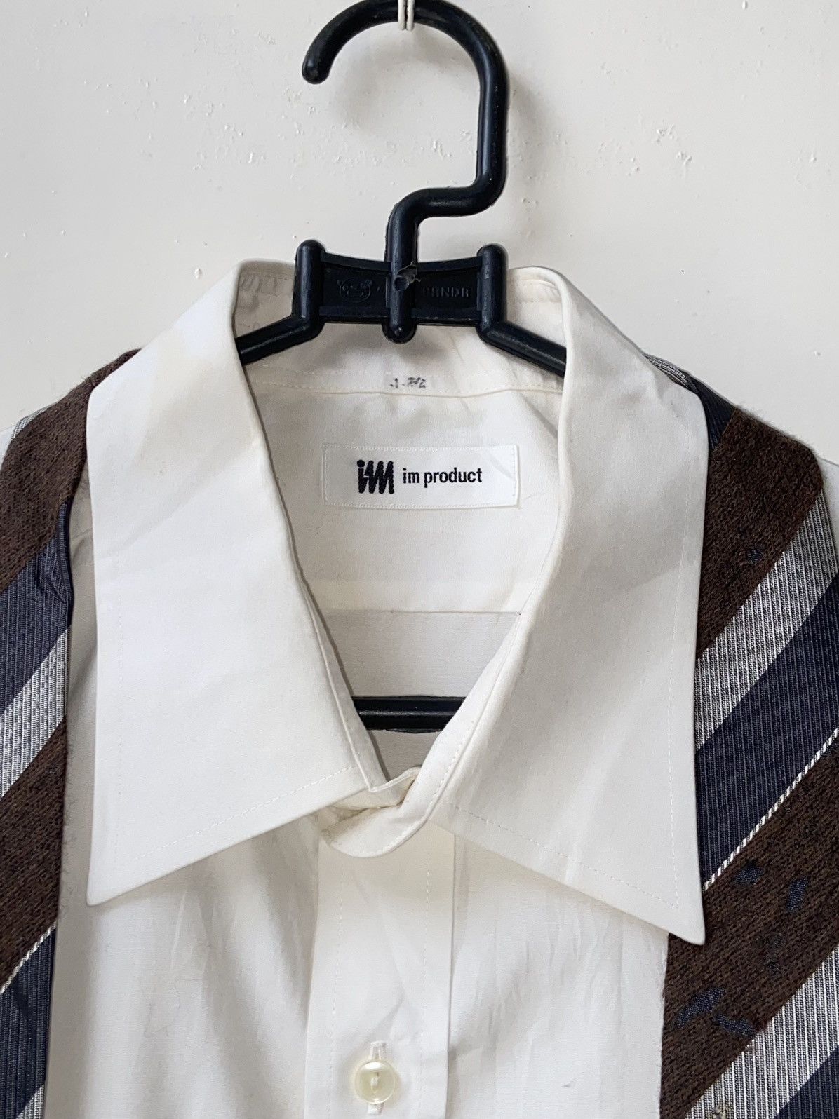 Issey Miyake Issey Miyake IM Product White 3/4 Sleeve Shirt Tie Size US L / EU 52-54 / 3 - 5 Thumbnail