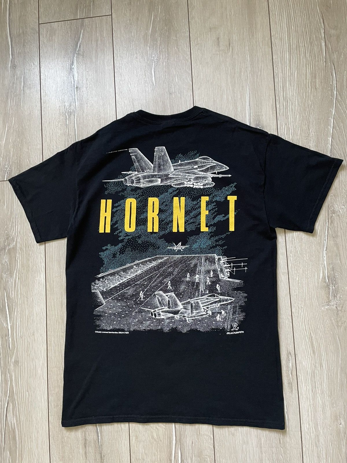 Blackbird × Vintage F/A-18 Hornet Blackbird Jet T-shirt Double Sided Aviation Size US M / EU 48-50 / 2 - 7 Thumbnail