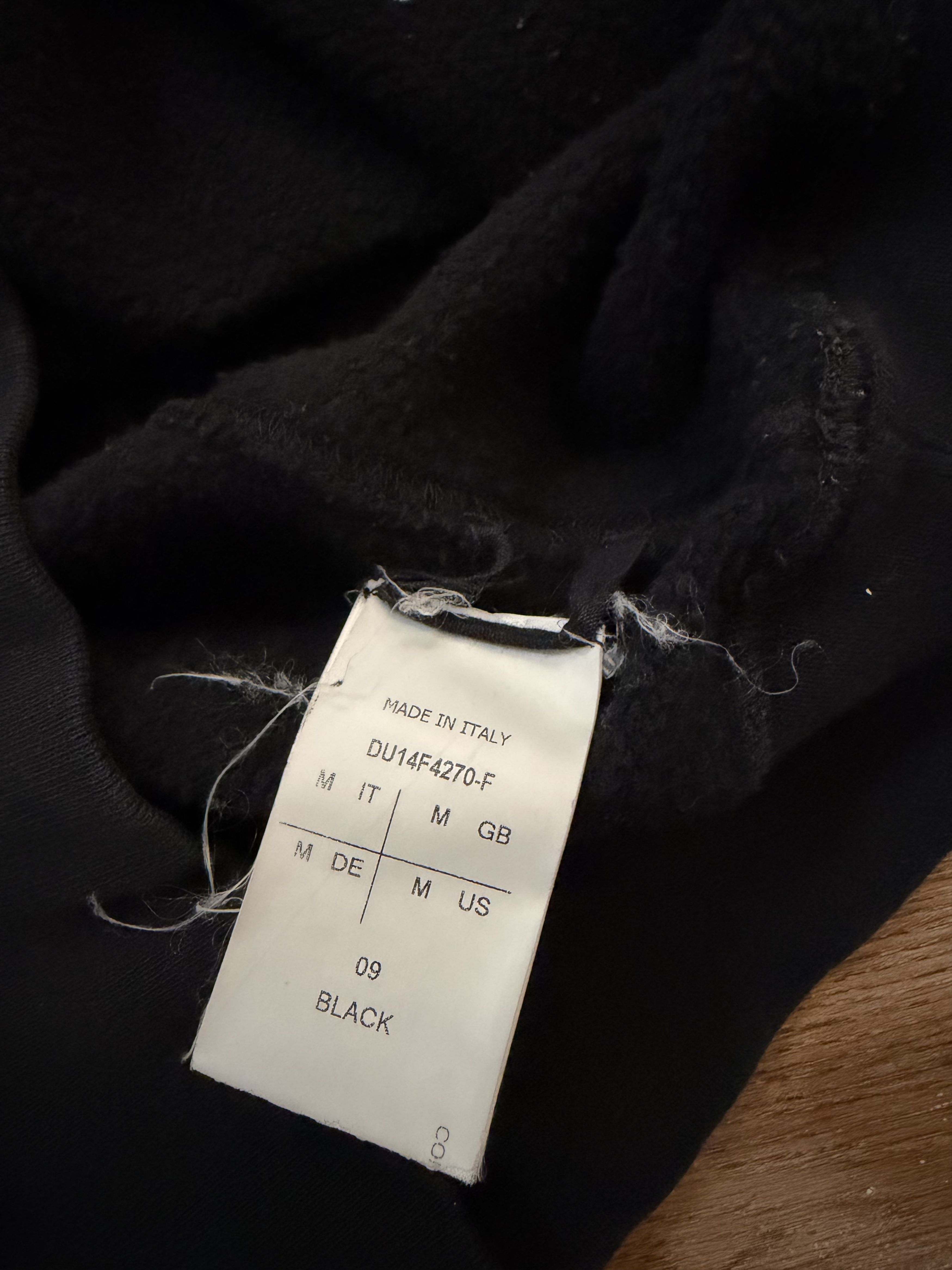 Rick Owens Drkshdw drkshdw Black Sweatshirt Size US M / EU 48-50 / 2 - 4 Thumbnail