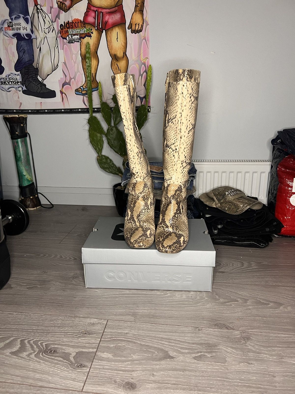 Vintage Vintage snake skin boots Size US 8.5 / IT 38.5 - 1 Thumbnail