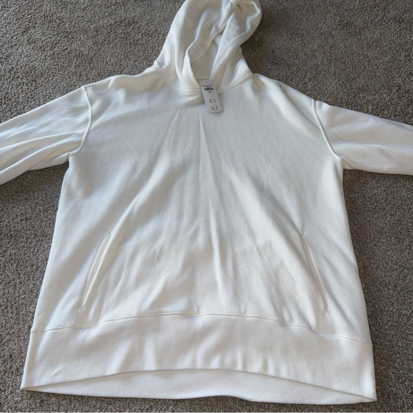 Abercrombie & Fitch NWT! Abercrombie & Fitch - Soft AF White Hoodie - Large Size L / US 10 / IT 46 - 1 Thumbnail