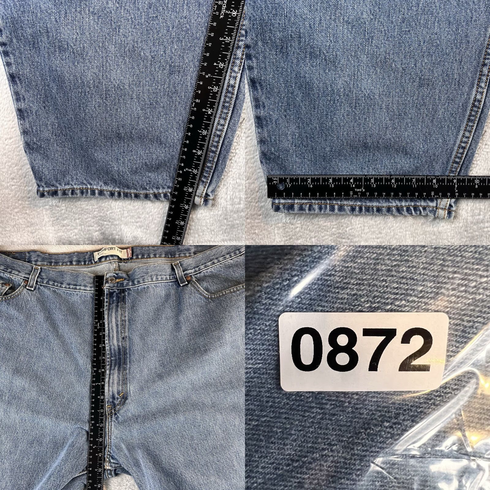 Levi's VINTAGE Levi's Jeans 560 Comfort Fit Regular Mens 50x30 Blue Size US 34 / EU 50 - 8 Thumbnail