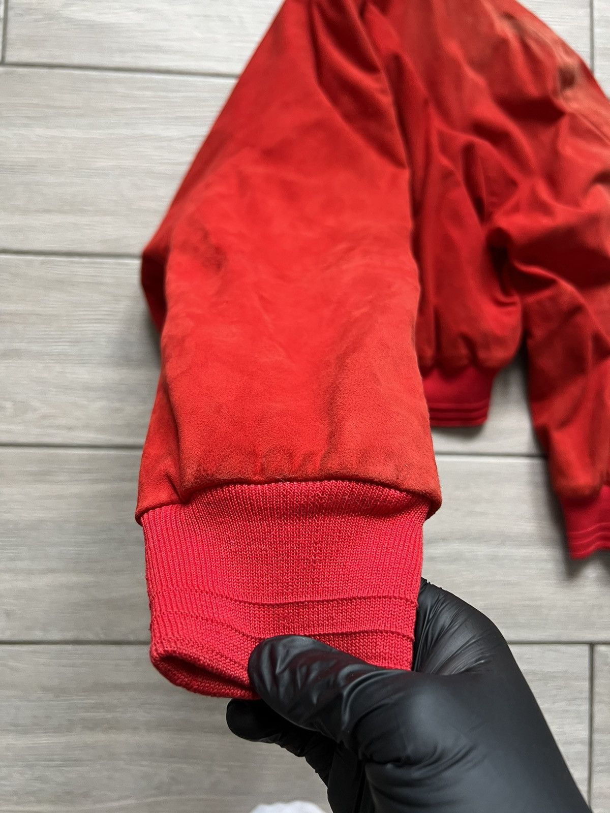Jil Sander ARCHIVE Vintage Jil Sander Red Bomber Jacket 90s Designer Size M / US 6-8 / IT 42-44 - 19 Thumbnail
