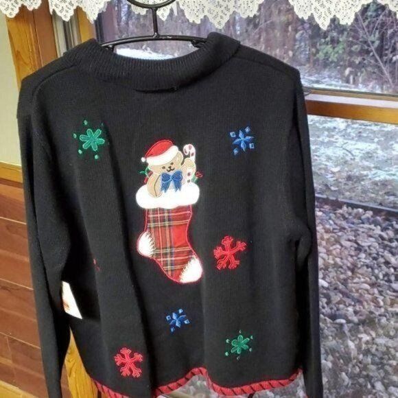 Vintage Northcrest Holiday Lodge Embroidered Embellished Collared Fu Size M / US 6-8 / IT 42-44 - 5 Thumbnail