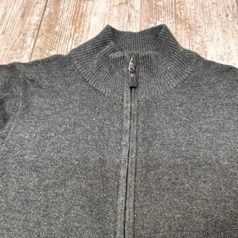 Athleta Kenzarro Sweater Womens Medium Gray Full Zip Long Sleeve Wool Cashmere Blend Size M / US 6-8 / IT 42-44 - 5 Thumbnail