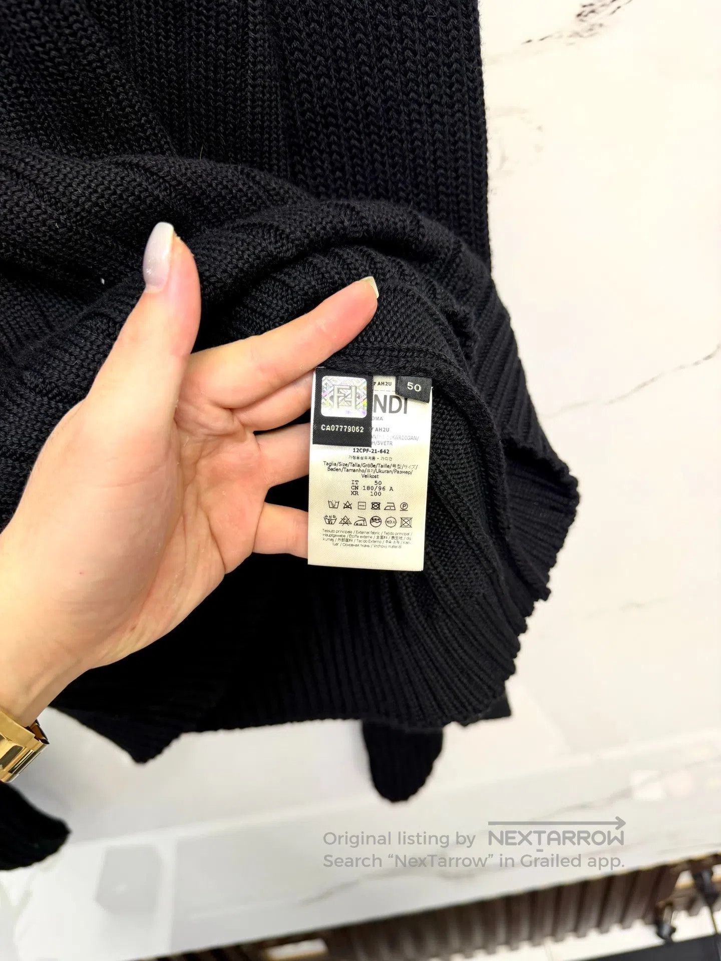 Fendi FENDI Faux Two-Piece Glove High-Neck Sweater| Size US M / EU 48-50 / 2 - 6 Thumbnail