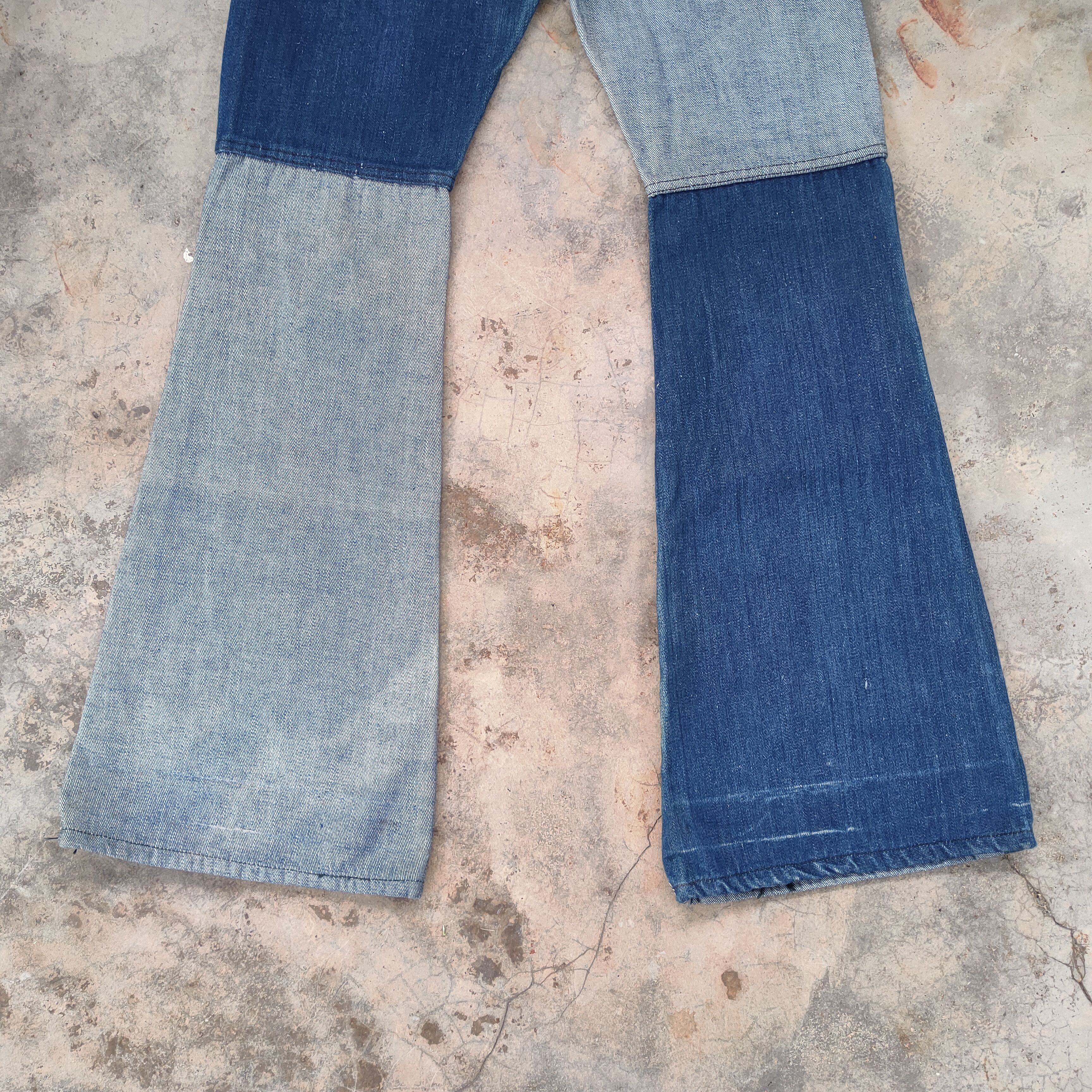 Edwin FLARE! W29 VINTAGE EDWIN FADED FLARE JEAN DENIM PANTS Size US 29 - 10 Thumbnail