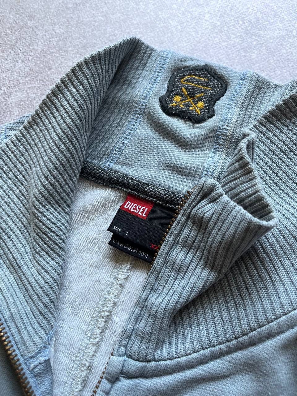 Diesel Vintage Diesel Archival Knit Zip Sweater Avantgarde Y2K L Size US L / EU 52-54 / 3 - 8 Thumbnail
