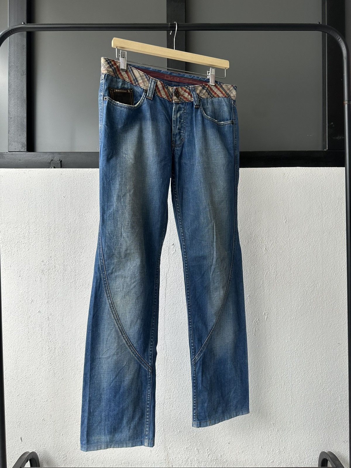 Dolce & Gabbana 2007SS - D&G cummerband spiral denim buckle back Size US 33 - 19 Thumbnail