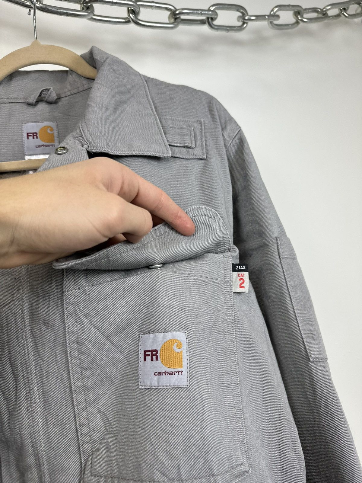 Carhartt Vintage Carhartt Flame Resistant Utility Work Detroit Jacket Size US L / EU 52-54 / 3 - 4 Thumbnail