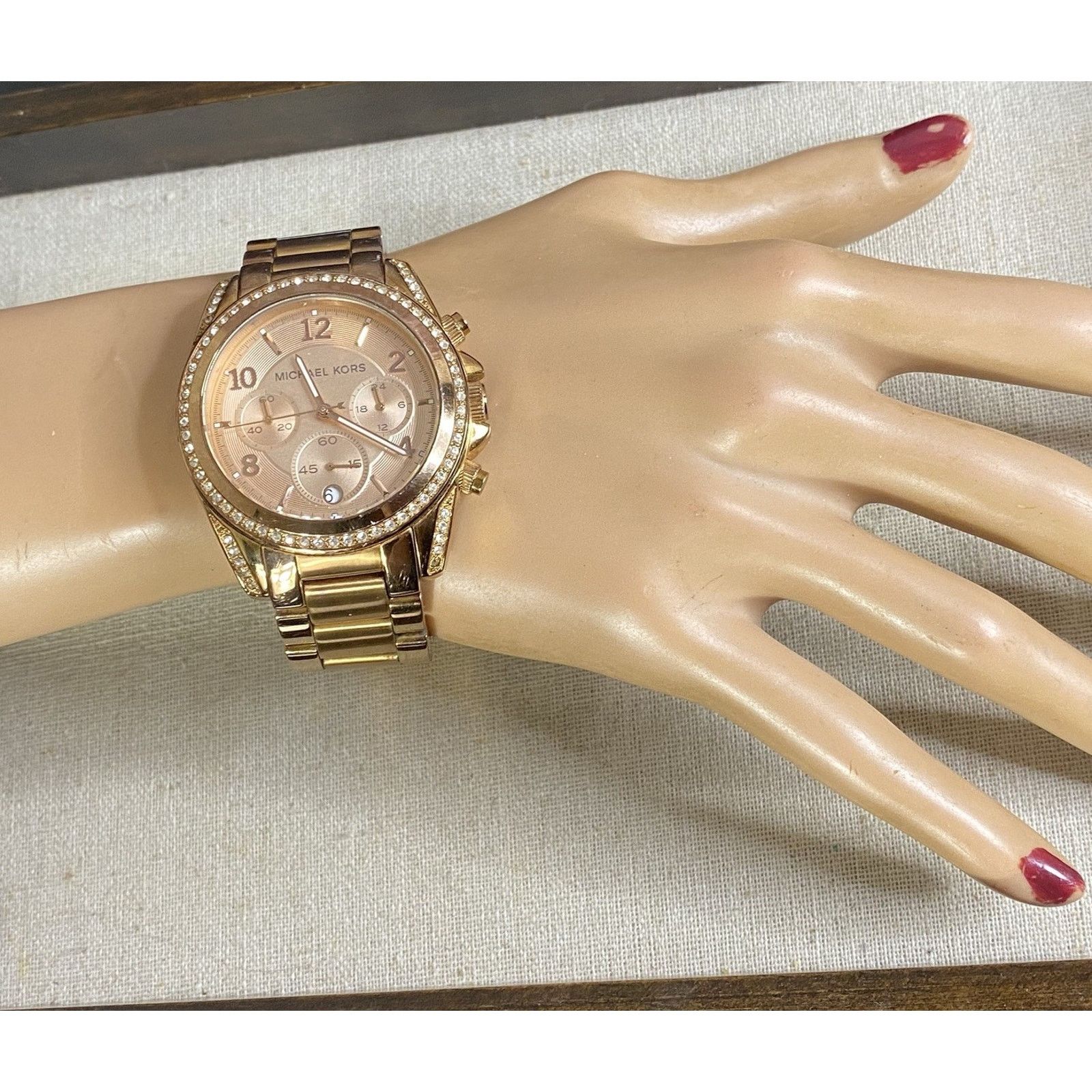 Michael Kors Michael Kors NEW Battery Stainless Rose Gold Watch MK5263 Size ONE SIZE - 1 Thumbnail