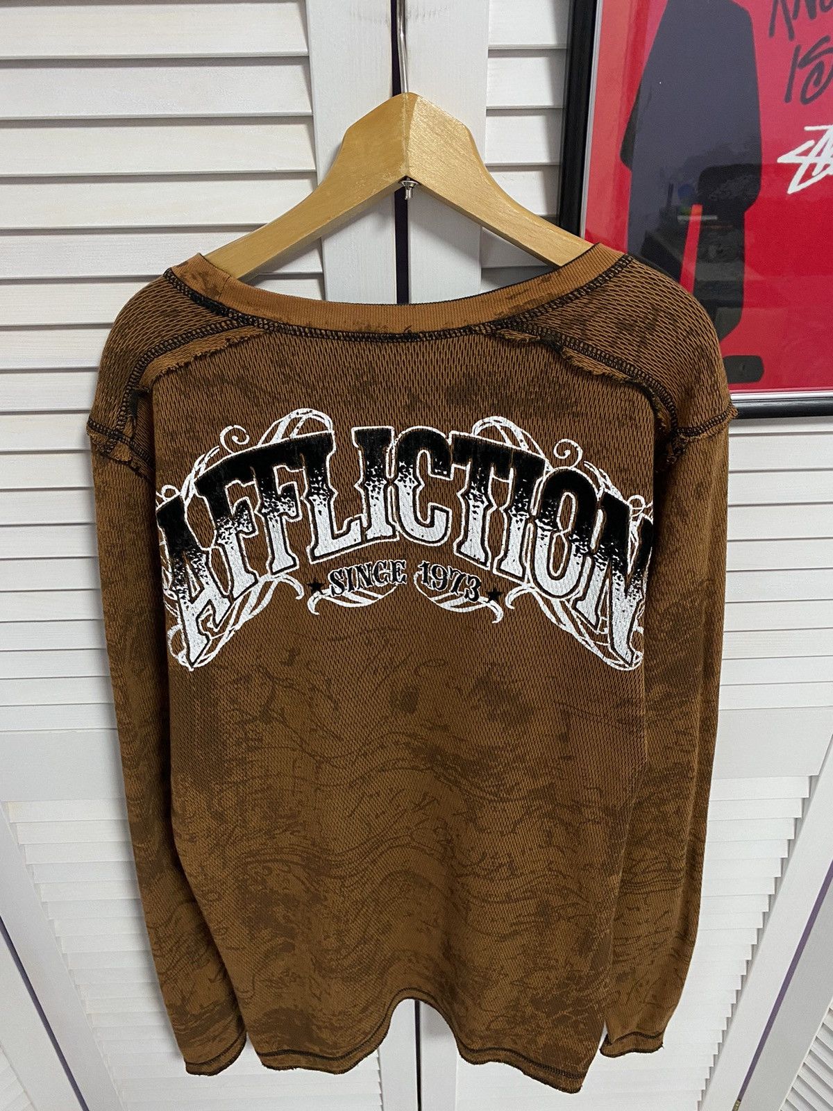 Affliction Shirt Long Sleeve Affliction Reversible Thermal Gothic Size US M / EU 48-50 / 2 - 5 Thumbnail