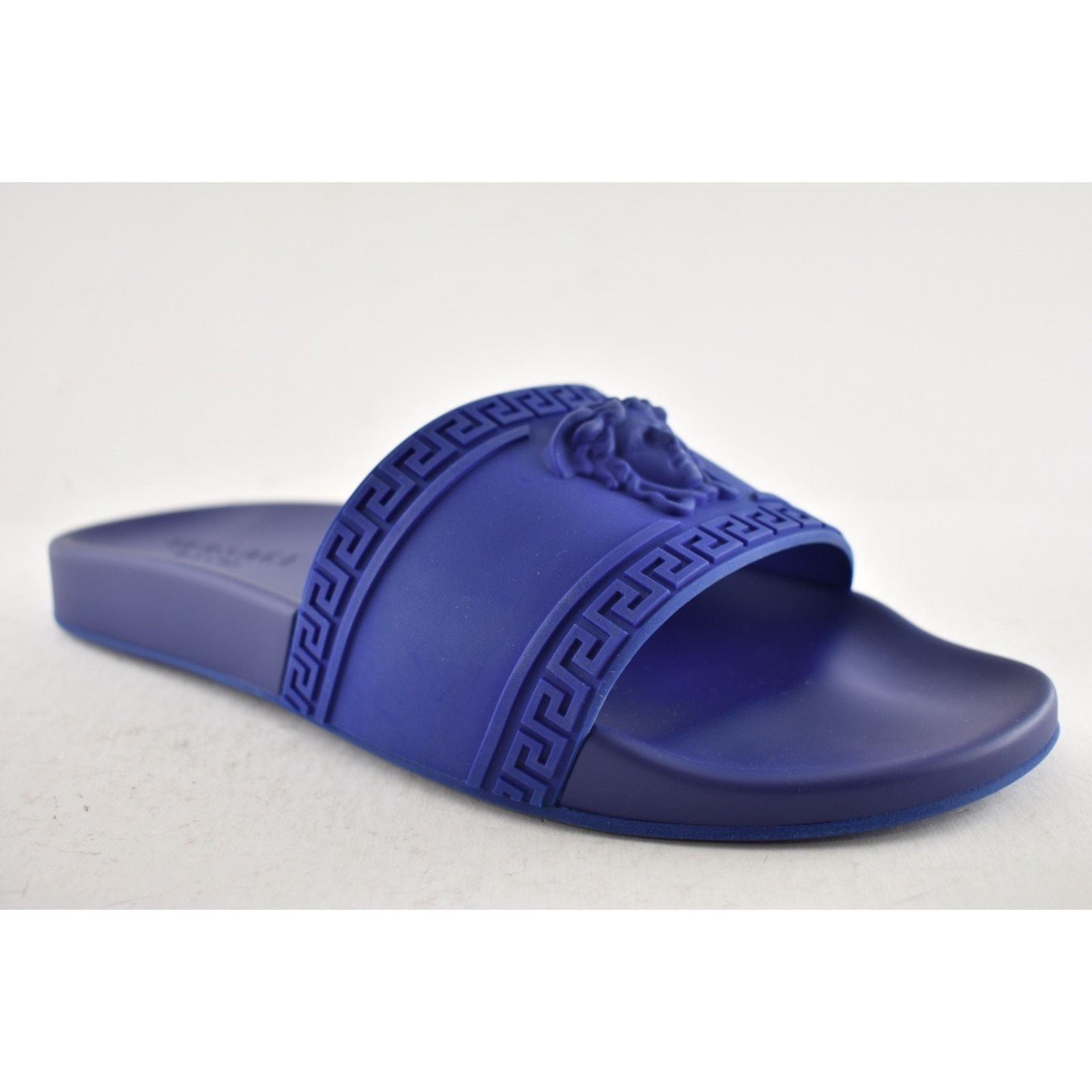 Versace Versace Medusa Palazzo Blue Rubber Slide Sandal 44 11 Size US 11 / EU 44 - 5 Thumbnail