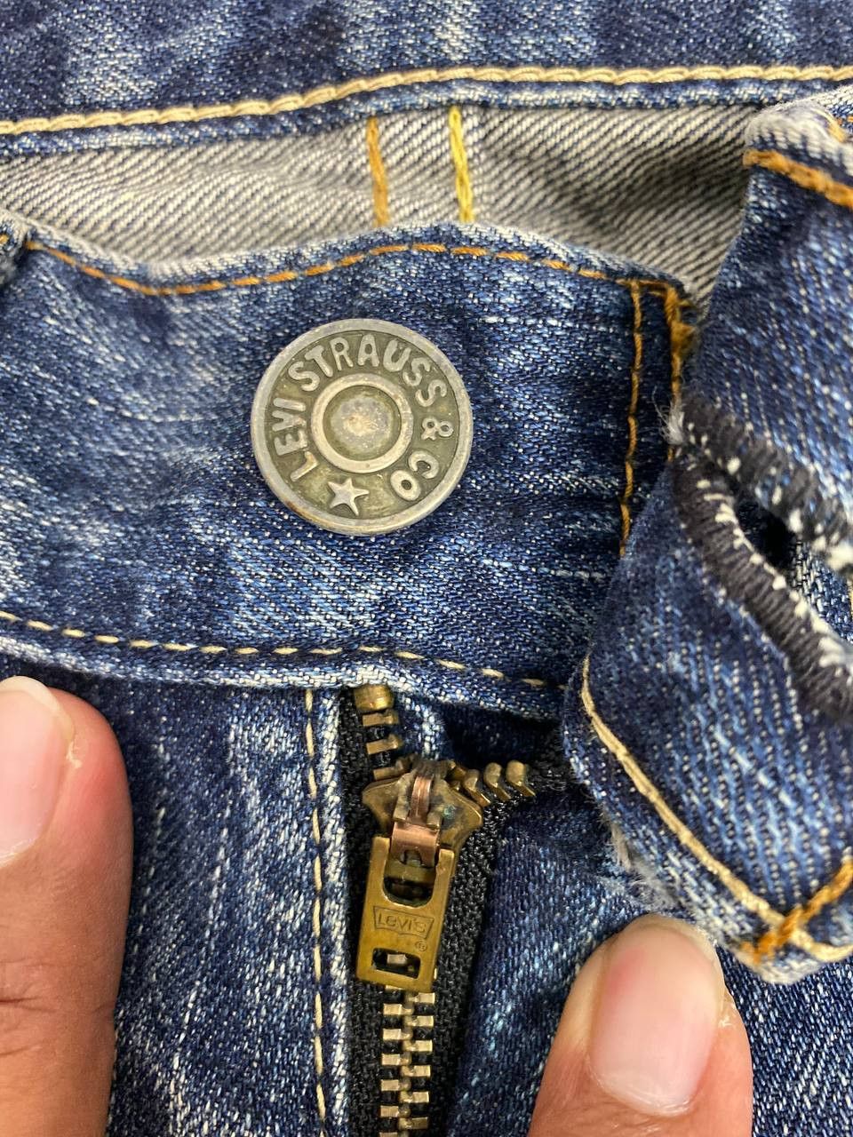 Levi's vintage levis 502 distressed denim nice design Size US 30 / EU 46 - 11 Thumbnail