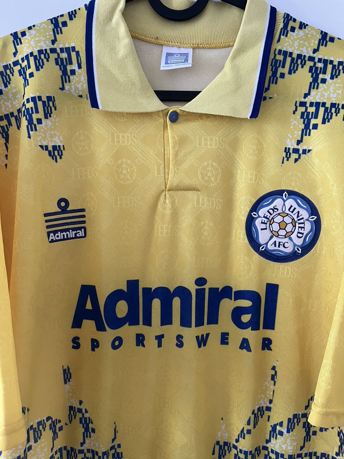 Leeds United Admiral 1992/1993 trzecia vintage — zdjęcie 2