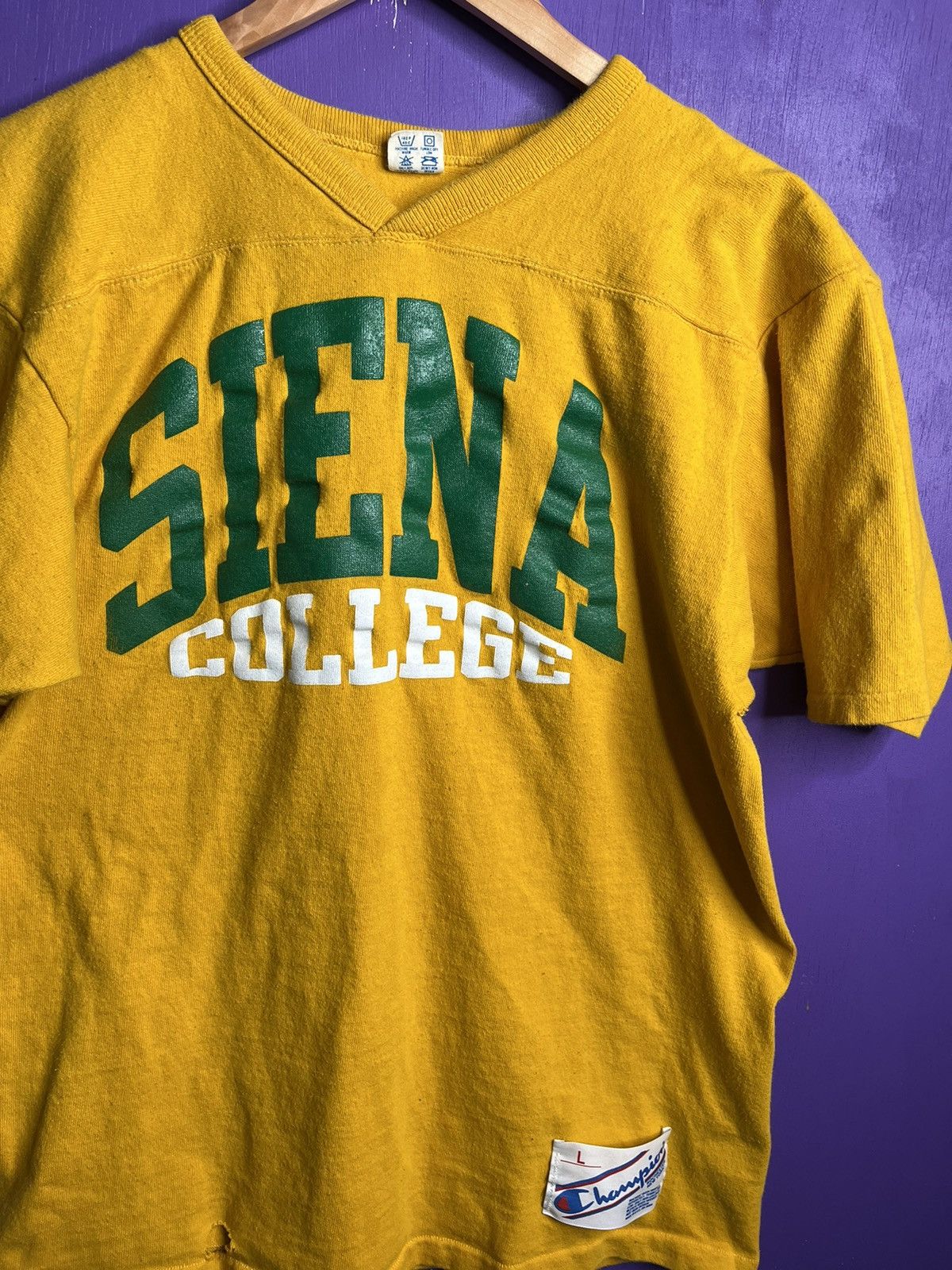 Champion × Vintage Vintage 80s Champion Siena college logo t-shirt Size US M / EU 48-50 / 2 - 3 Thumbnail