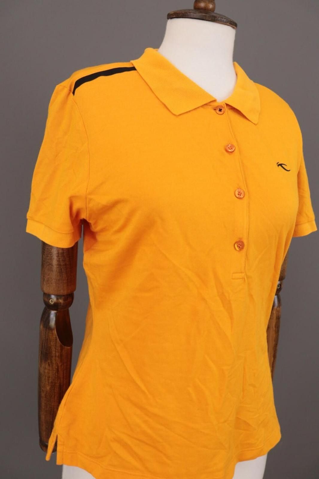 KJUS KJUS Systems Orange Short Sleeve Polo Shirt Size 42 / XL Size XL / US 12-14 / IT 48-50 - 7 Thumbnail