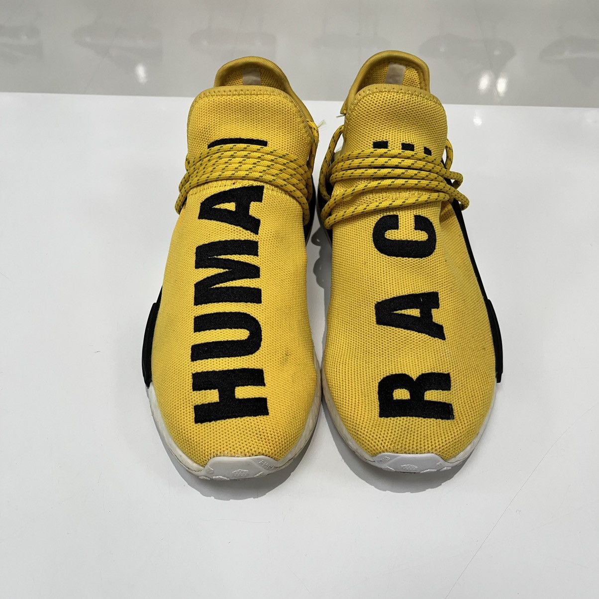 Adidas × Humanrace × Pharrell Adidas NMD HU Pharrell Human Race Yellow Size US 9.5 / EU 42-43 - 9 Thumbnail