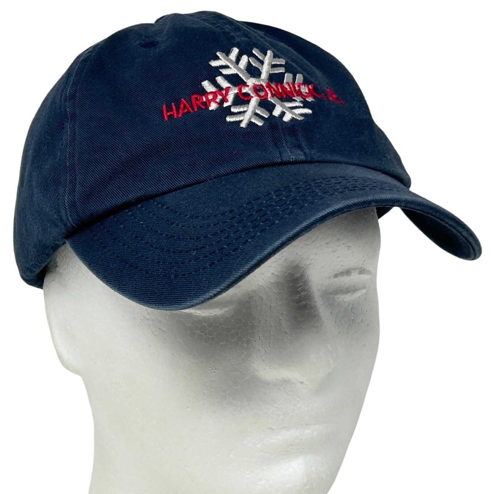 Vintage Harry Connick Jr Dad Hat Cap Blue Strapback Snowflake Winter Size ONE SIZE - 1 Thumbnail