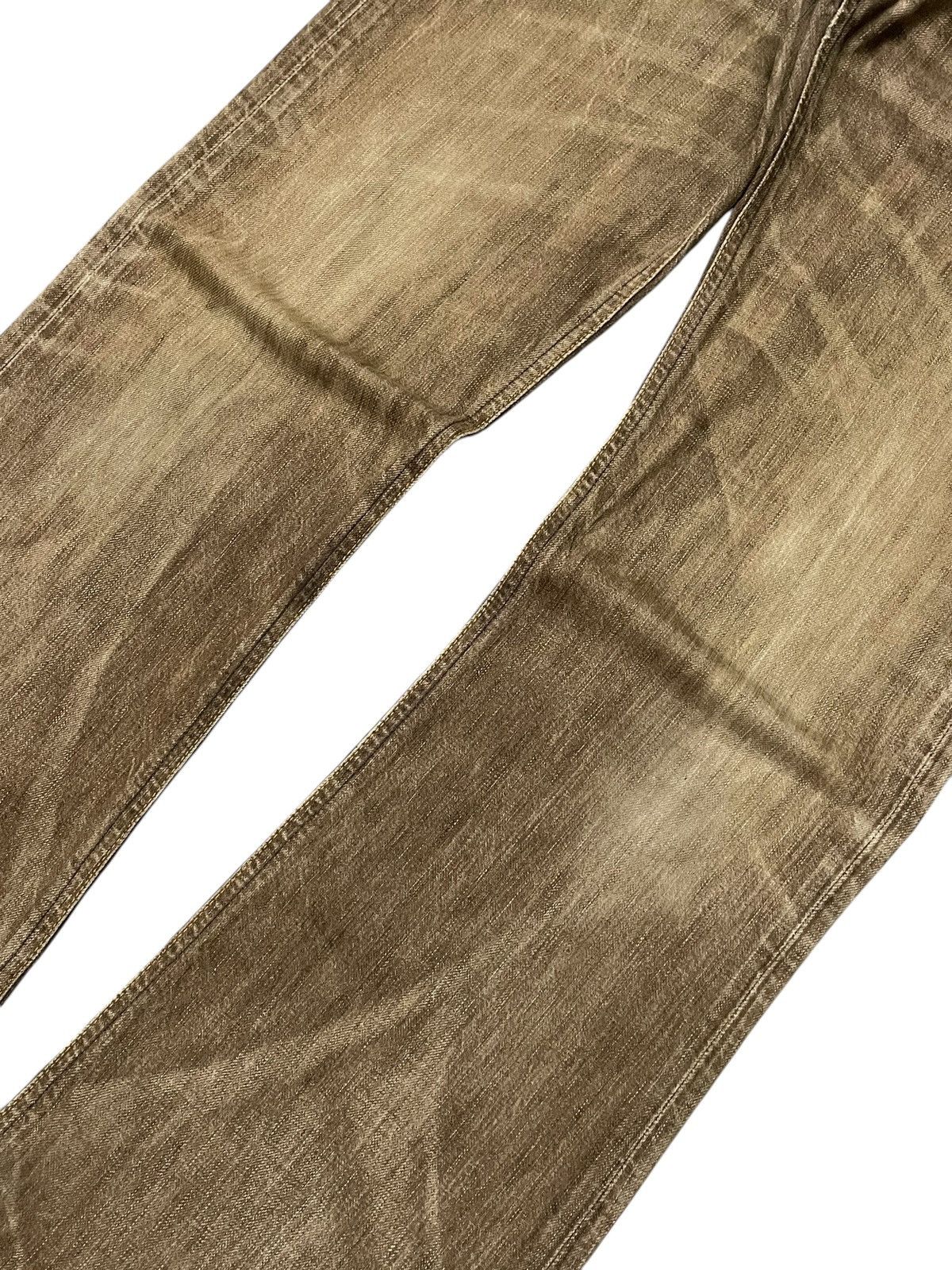 Edwin × Japanese Brand × Vintage Edwin 503 Flare Faded Brown Whiskers Jeans Size US 32 / EU 48 - 4 Thumbnail