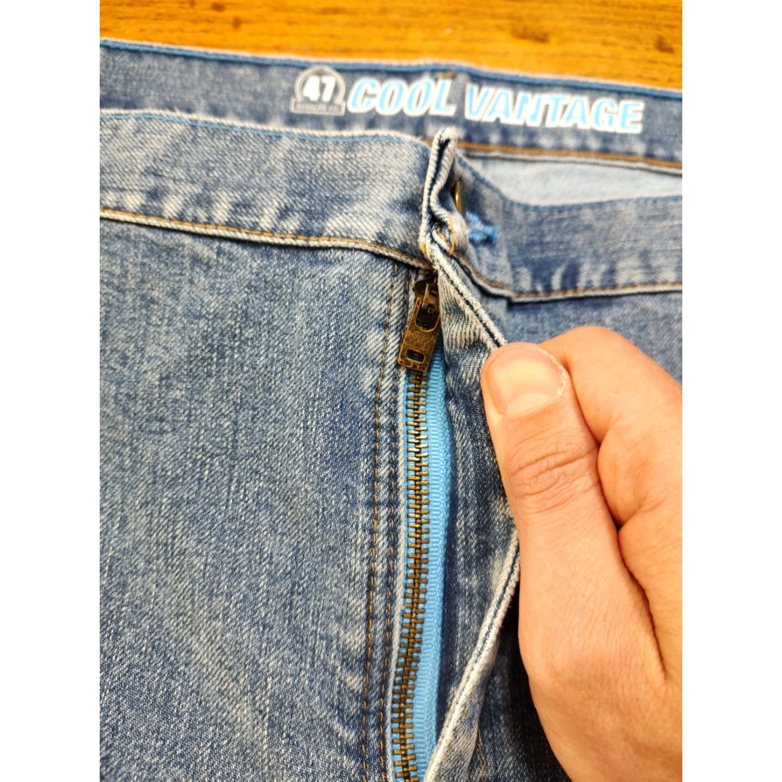 Wrangler Wrangler Jeans Western Denim 42x30 Regular Mens Five-Pocket Blue Wrangler 47MWZ Cowboy Cut Vintage No 80s 90s American Ranch Rodeo USA Classic Size US 42 / EU 58 - 4 Thumbnail