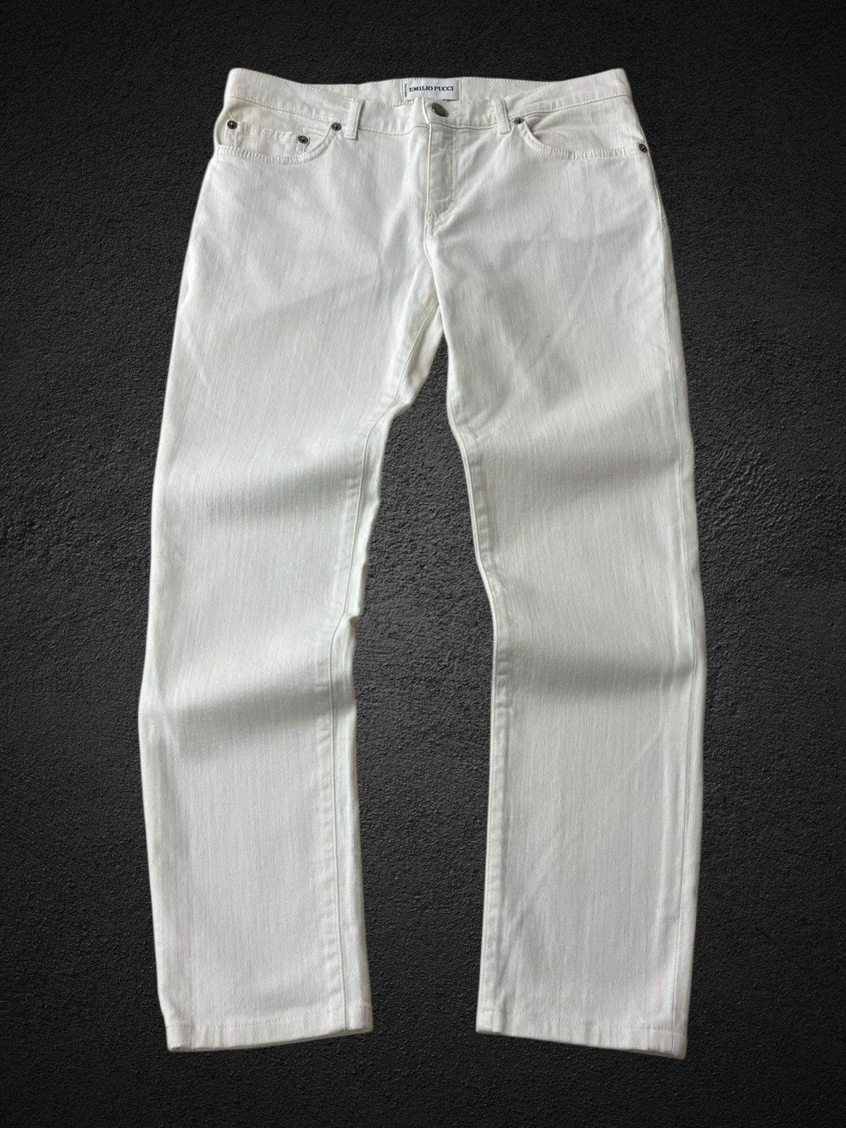 Emilio Pucci Emilio Pucci White Denim Jeans Pants Size 26" / US 2 / IT 38 - 1 Thumbnail