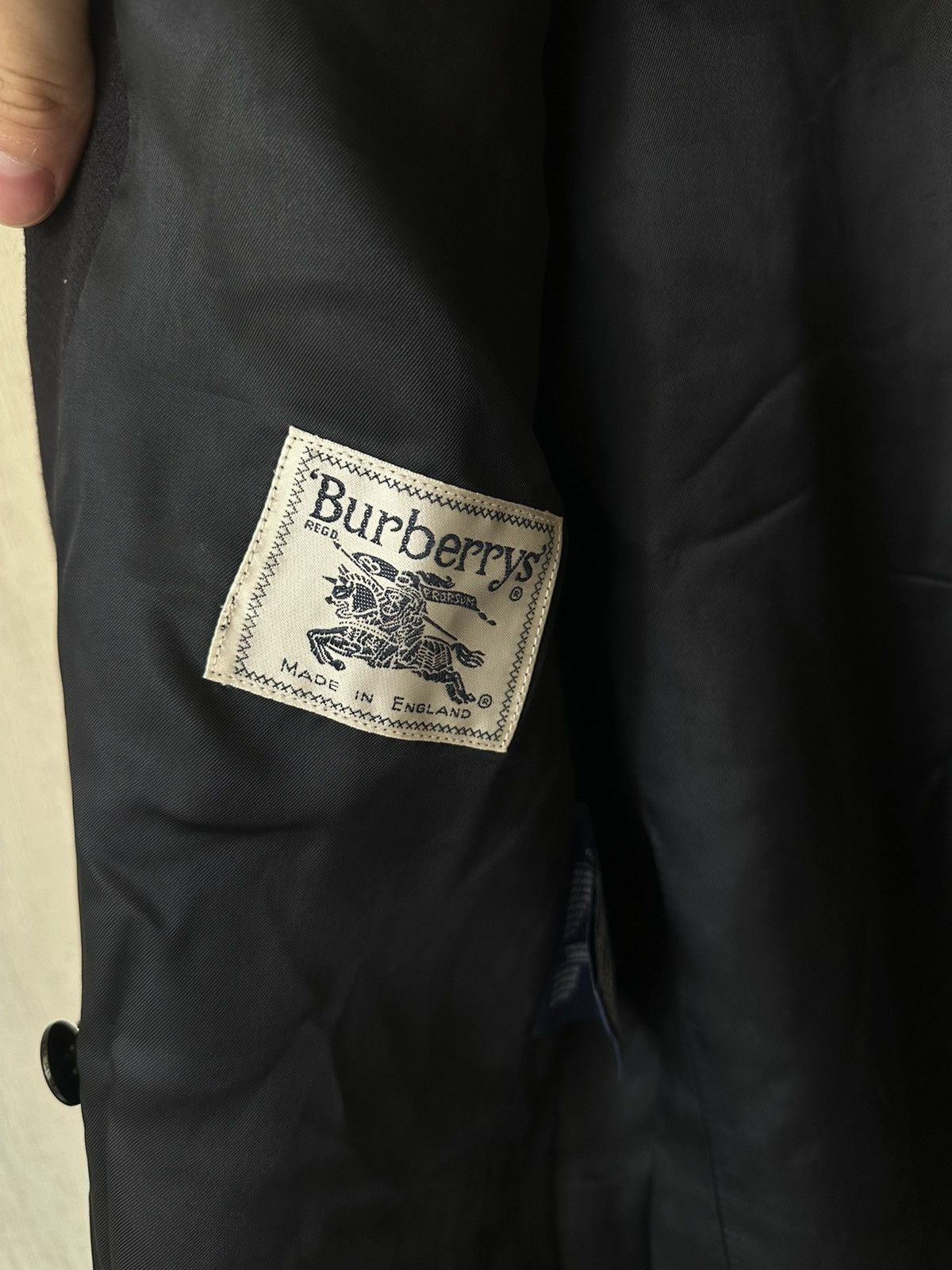 Other Vintage Burberrys Navy Wool Blazer Jacket Size XS / US 0-2 / IT 36-38 - 5 Thumbnail