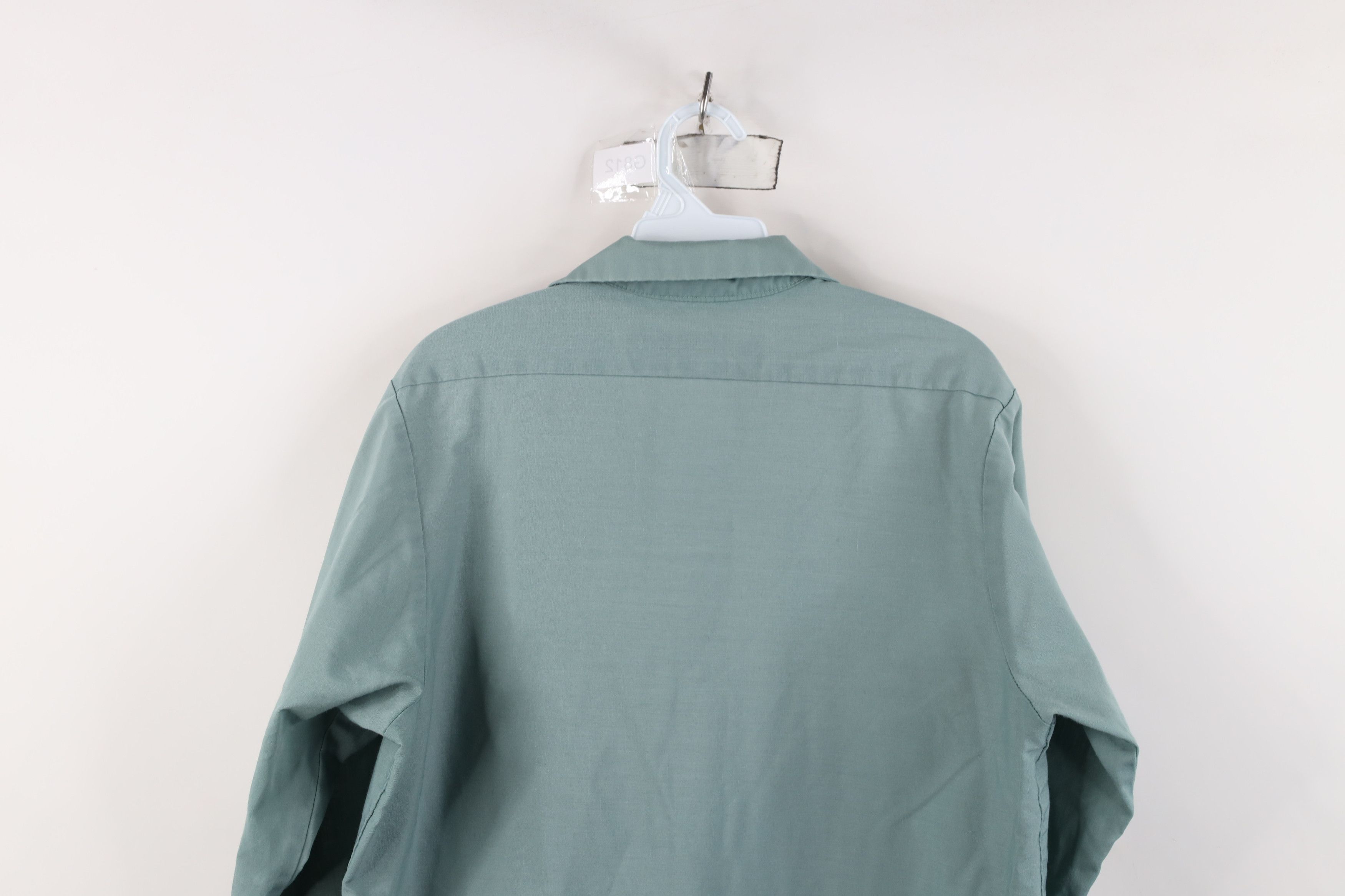 Vintage Vintage 70s Streetwear Mechanic Button Shirt Teal USA Size US M / EU 48-50 / 2 - 12 Thumbnail