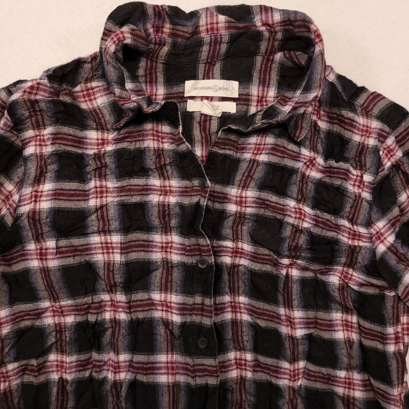 Treasure & Bond Treasure & Bond Tartan Flannel Button Up Shirt Mens Size 2XS Size US XXS / EU 40 - 1 Thumbnail