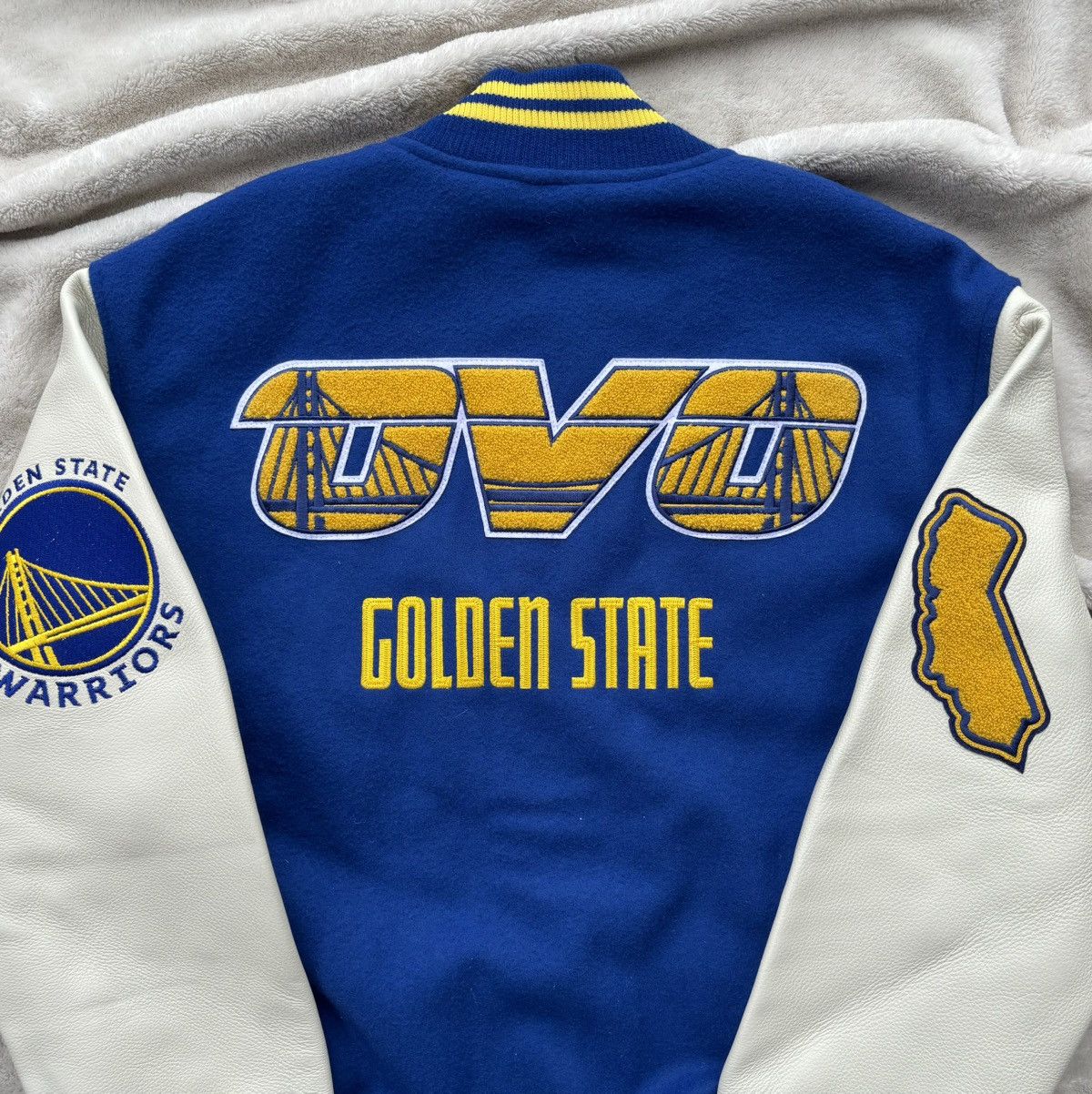 OVO x NBA GS Warriors Varsity Jacket
