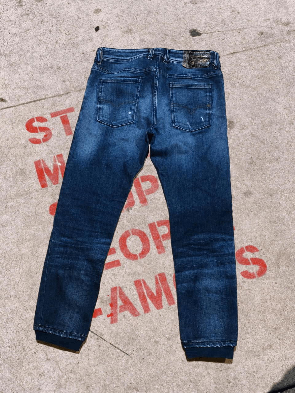 Diesel Diesel SLEENKER Jeans Dark Blue Slim Skinny Stretch jeans Size US 30 / EU 46 - 1 Thumbnail