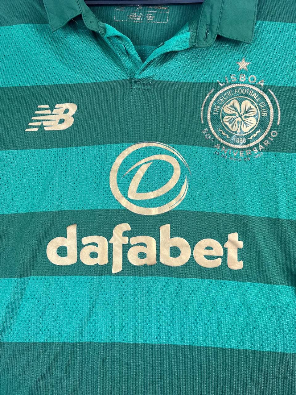 New Balance Celtic 2017 2018 Away Shirt Football Soccer Size L Size US L / EU 52-54 / 3 - 2 Thumbnail
