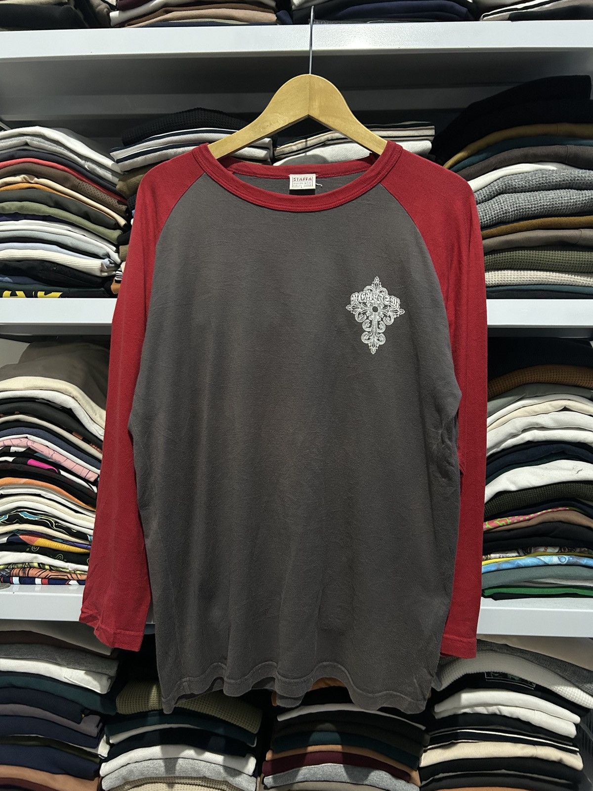 Japanese Brand Y2K longsleeve shirt By staffa Brand Size US L / EU 52-54 / 3 - 3 Thumbnail