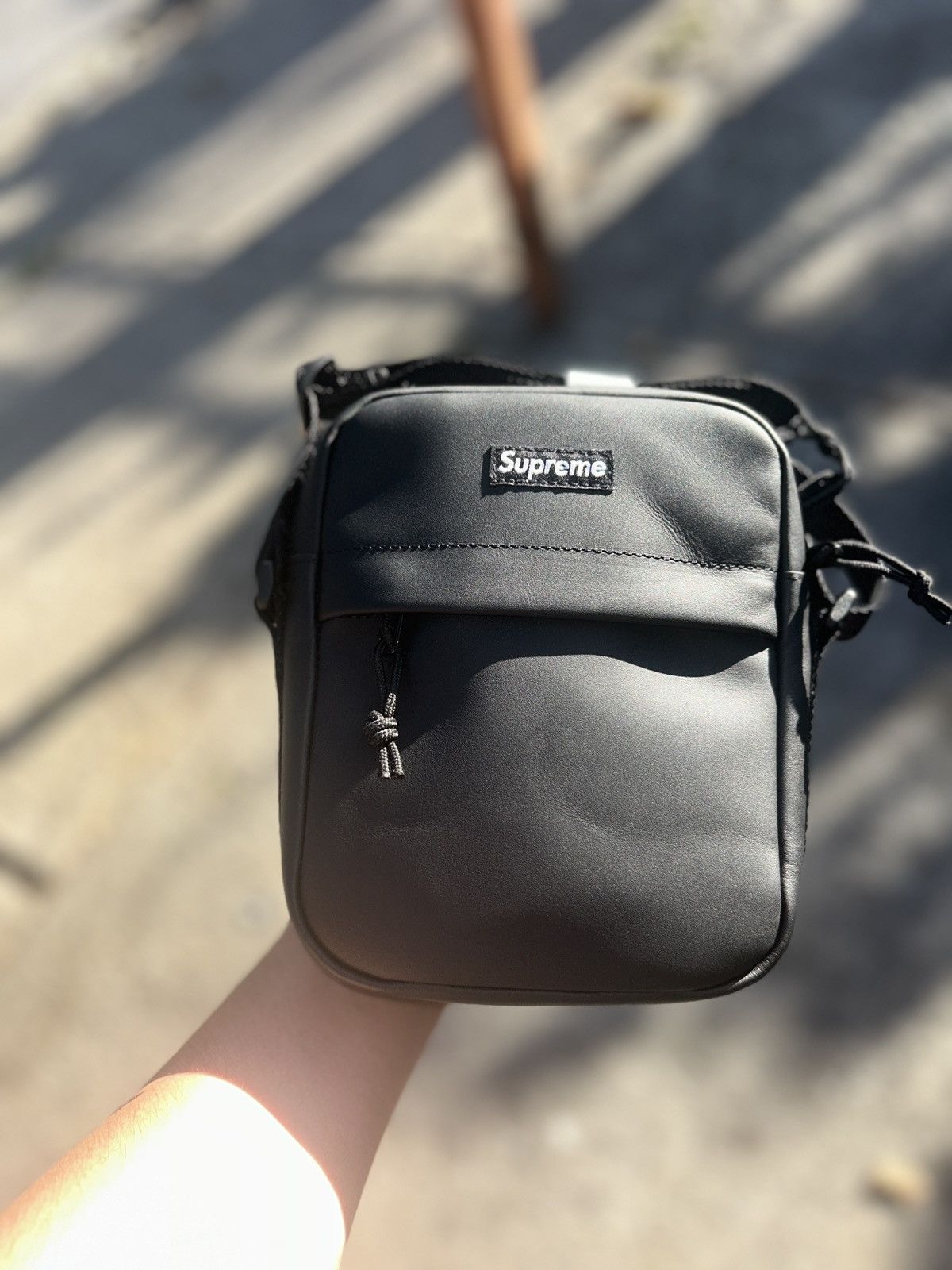 Supreme Supreme leather shoulder bag fw23 | Grailed